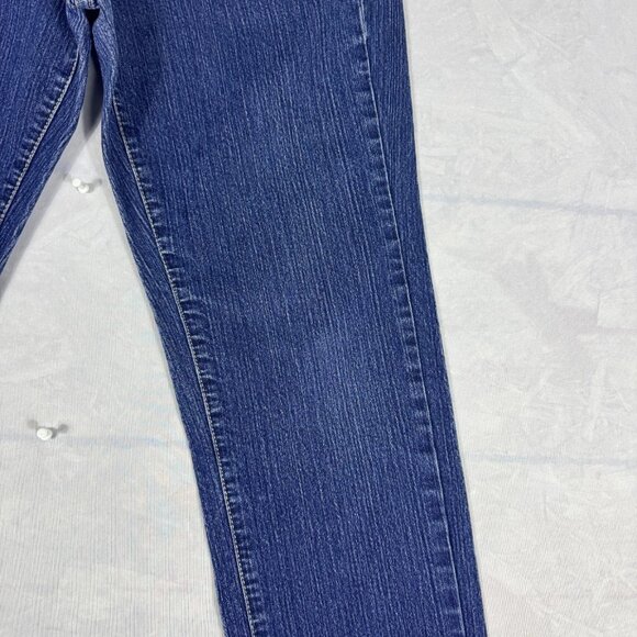 Calvin Klein Straight Leg Jeans Womens Navy Blue Denim 5-Pocket Classic Size 10 - Picture 5 of 13